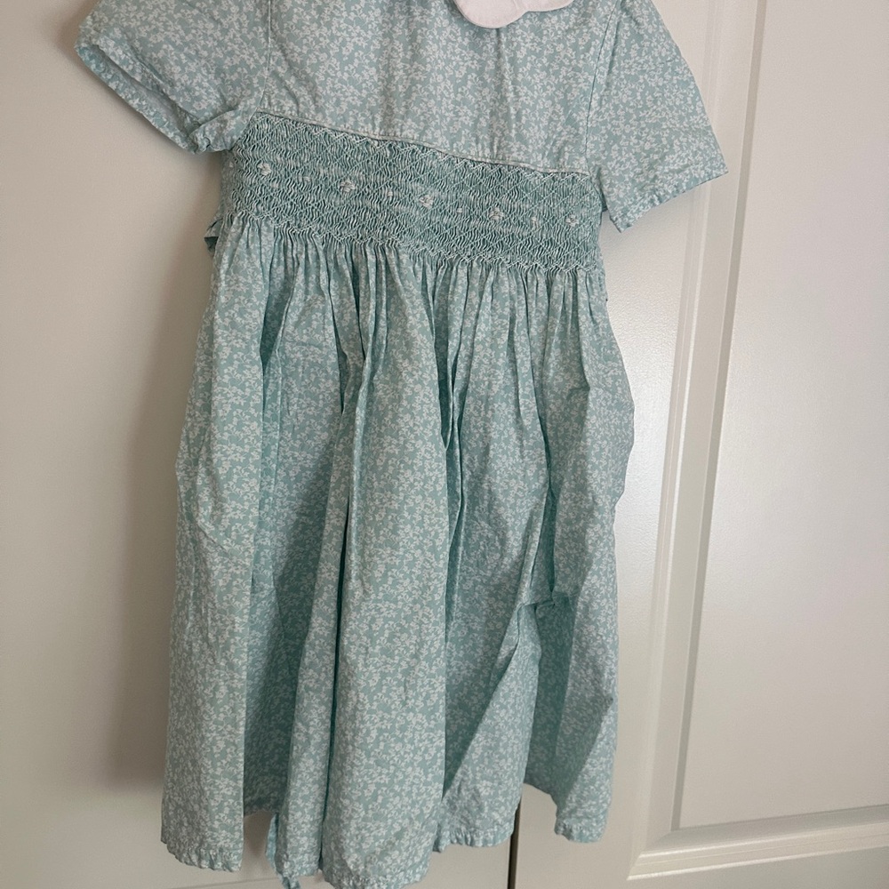 Edgehill Collection Light Blue Floral Kids Dress